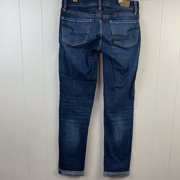 American Eagle Skinny Womens Size 0 Long 27x28) Cotton Blend Stretch Jeans EUC - Picture 2 of 8